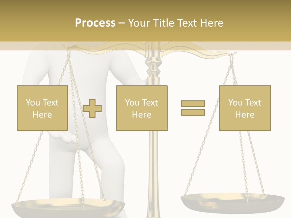 White Isolated Measurement PowerPoint Template