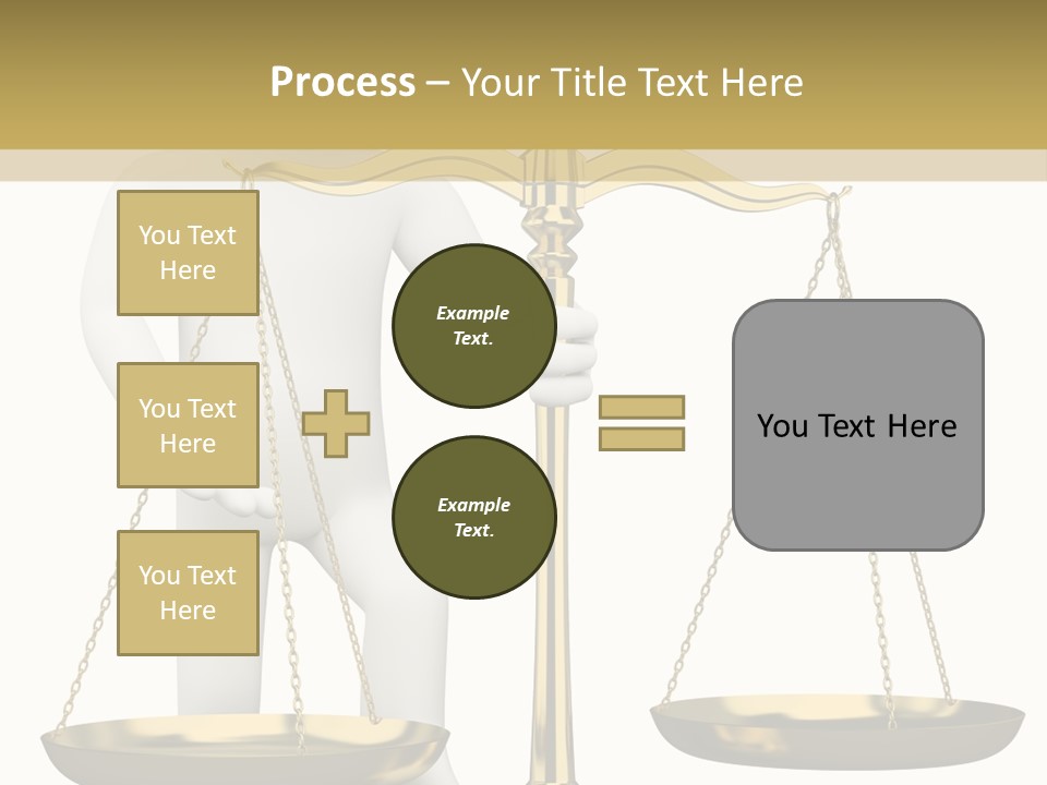 White Isolated Measurement PowerPoint Template