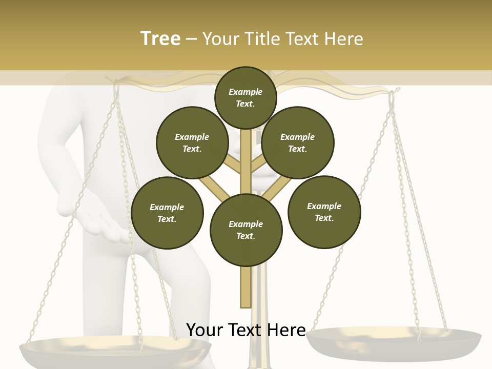 White Isolated Measurement PowerPoint Template