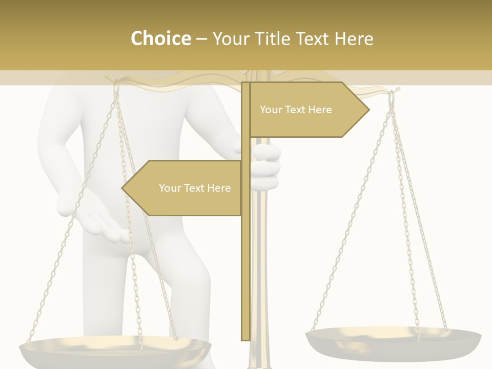 White Isolated Measurement PowerPoint Template