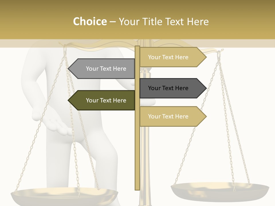 White Isolated Measurement PowerPoint Template