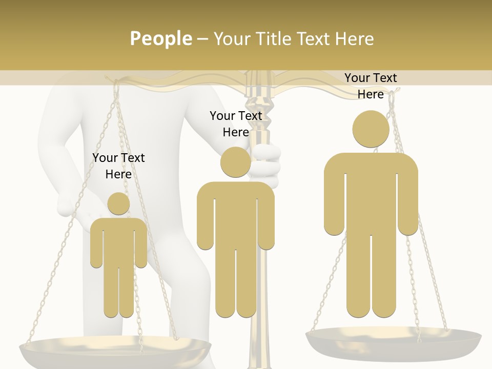 White Isolated Measurement PowerPoint Template