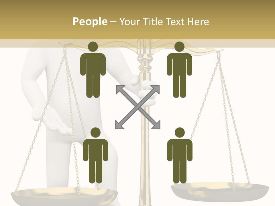 White Isolated Measurement PowerPoint Template