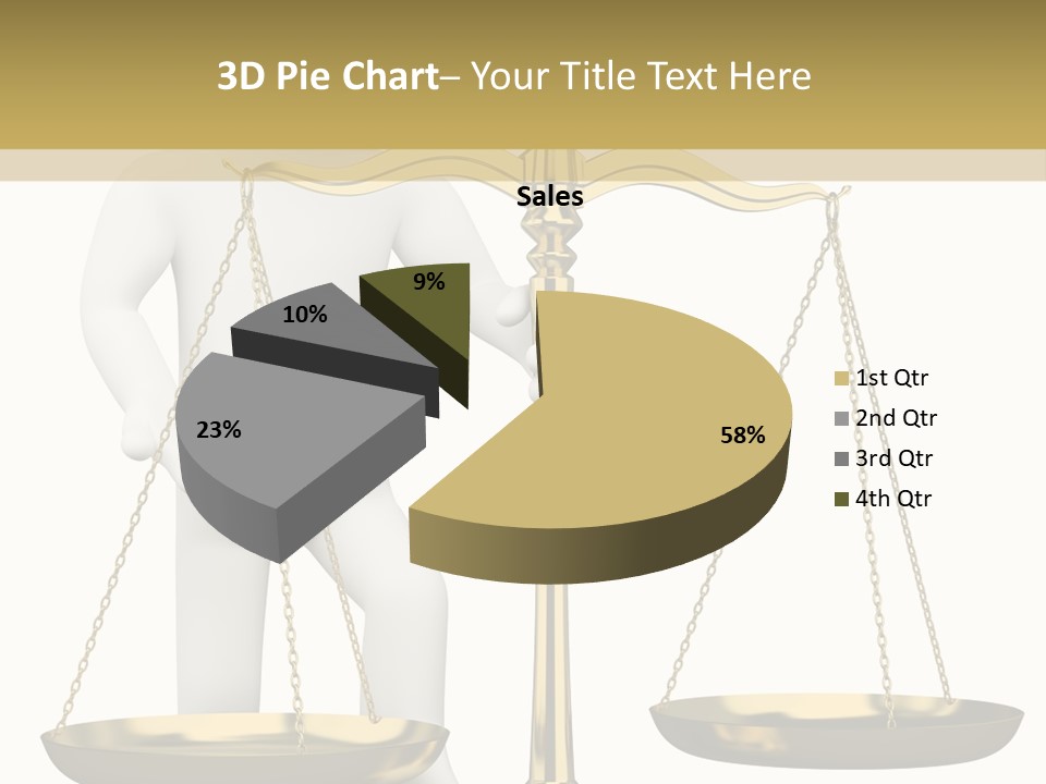 White Isolated Measurement PowerPoint Template