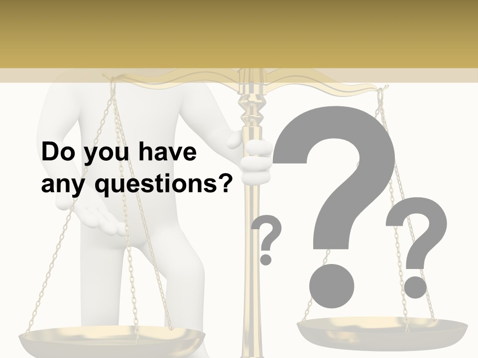 White Isolated Measurement PowerPoint Template