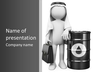 Briefcase Business White PowerPoint Template