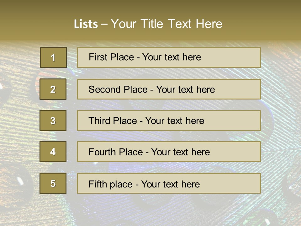 Macro Shiny Bird PowerPoint Template