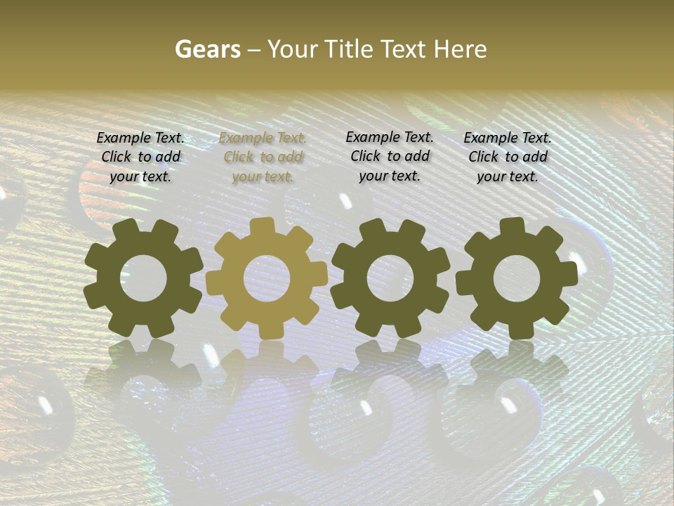 Macro Shiny Bird PowerPoint Template