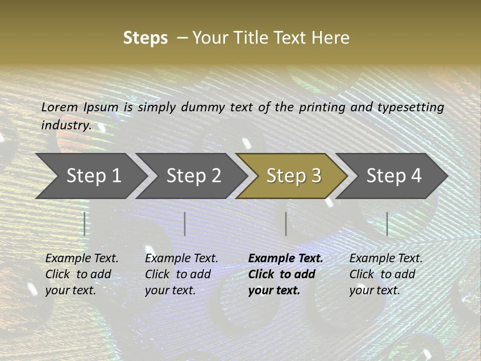 Macro Shiny Bird PowerPoint Template