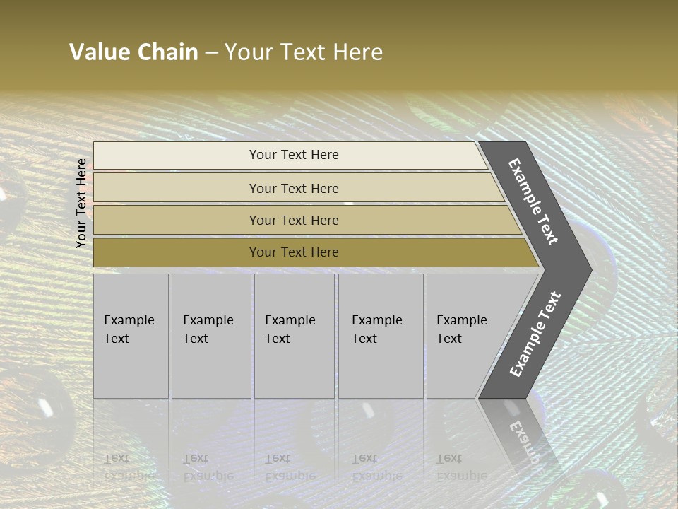 Macro Shiny Bird PowerPoint Template