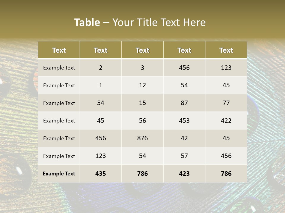 Macro Shiny Bird PowerPoint Template