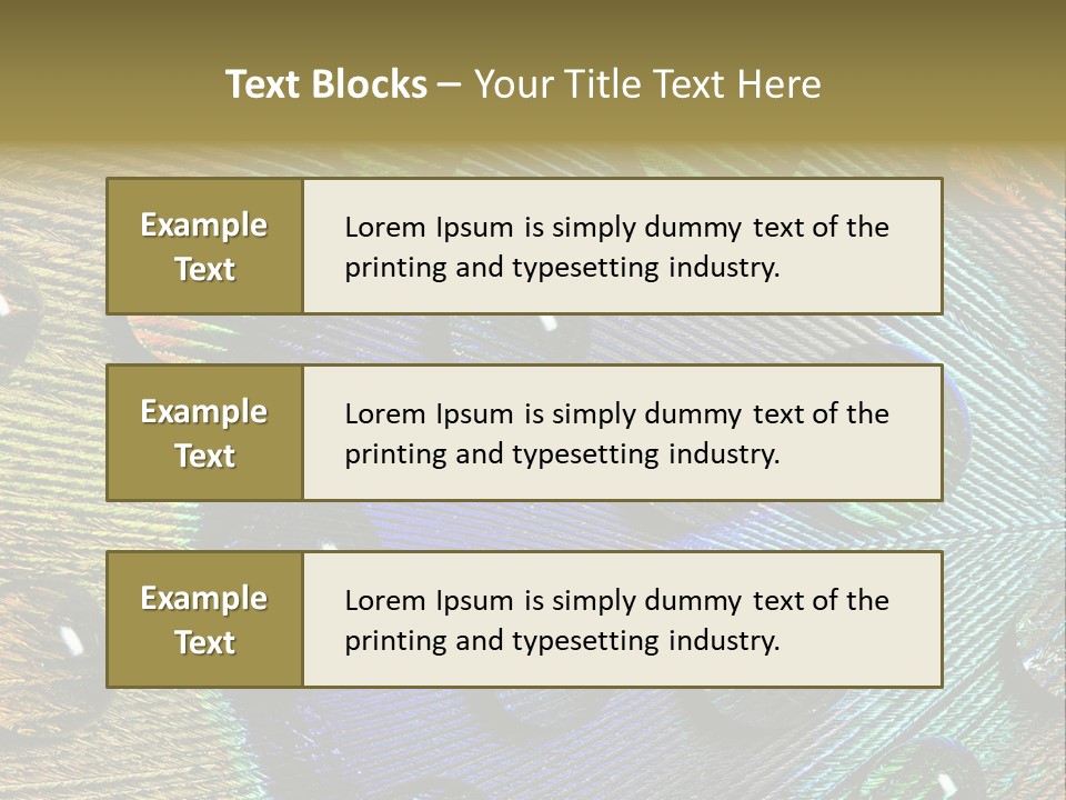 Macro Shiny Bird PowerPoint Template