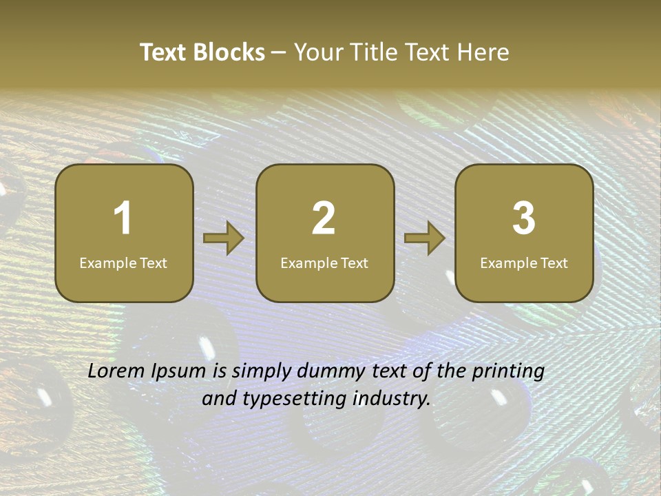 Macro Shiny Bird PowerPoint Template