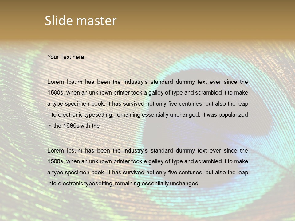 Stylish Extravagant Elegance PowerPoint Template