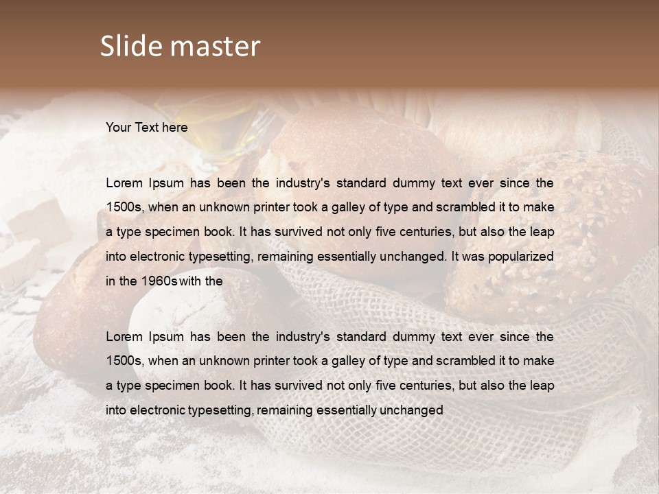 Baguette Cereal Warm PowerPoint Template