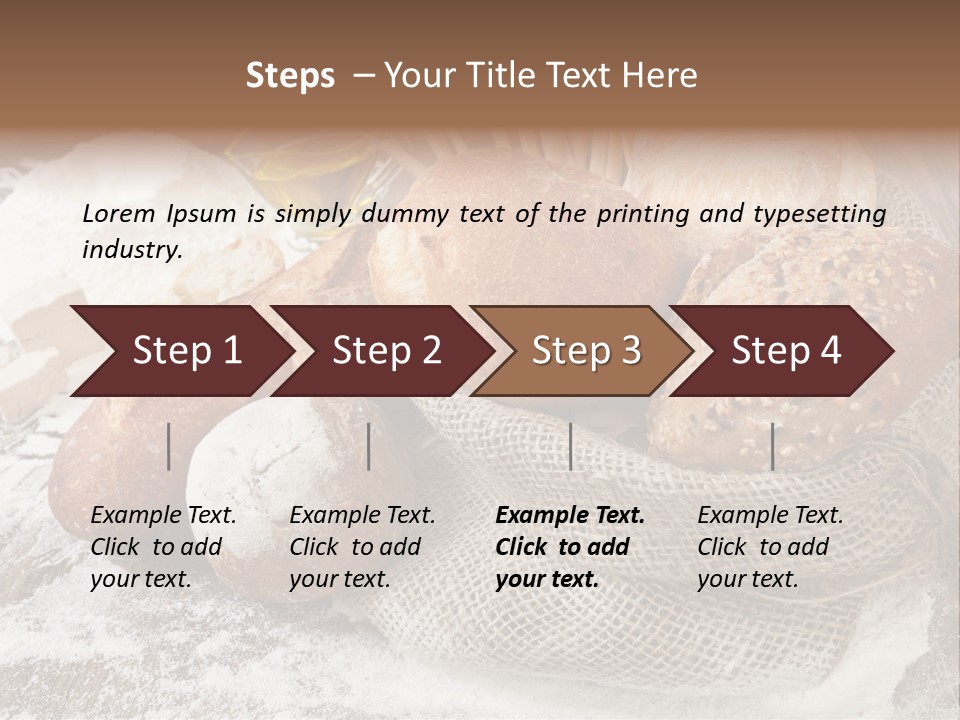 Baguette Cereal Warm PowerPoint Template