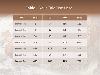 Baguette Cereal Warm PowerPoint Template