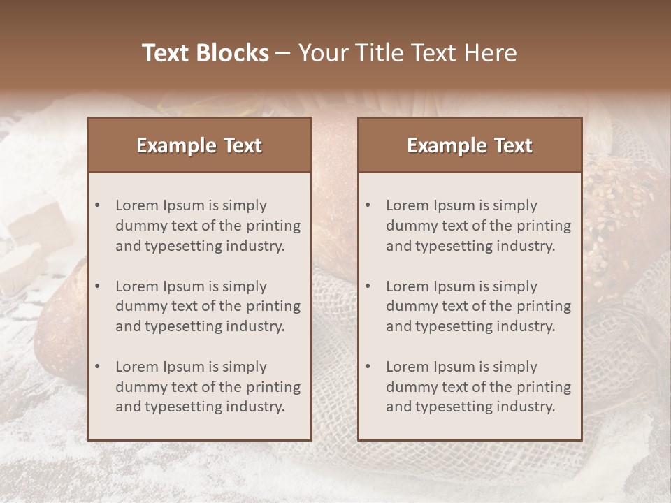 Baguette Cereal Warm PowerPoint Template