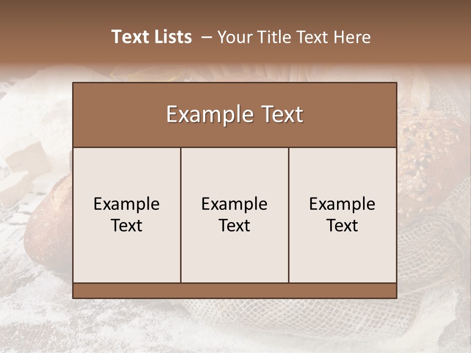 Baguette Cereal Warm PowerPoint Template