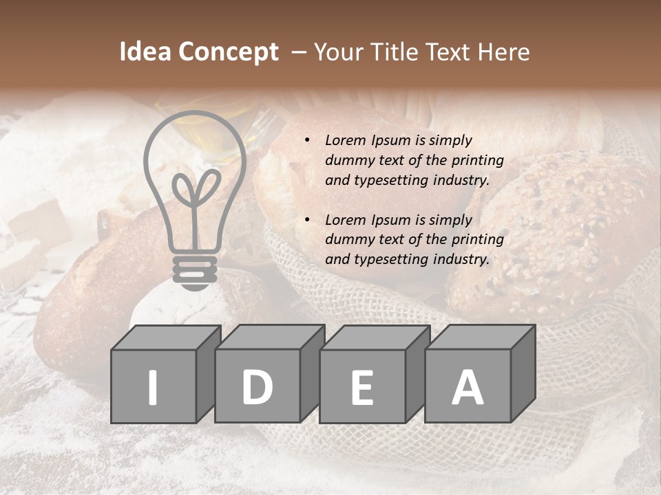 Baguette Cereal Warm PowerPoint Template