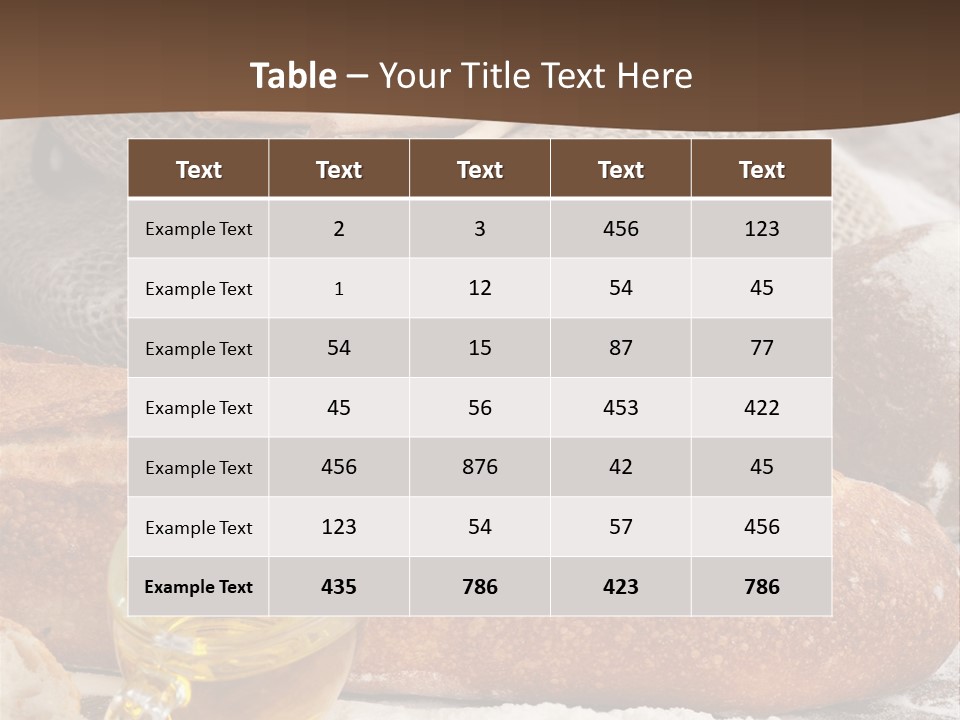Flour Cereal Brown PowerPoint Template