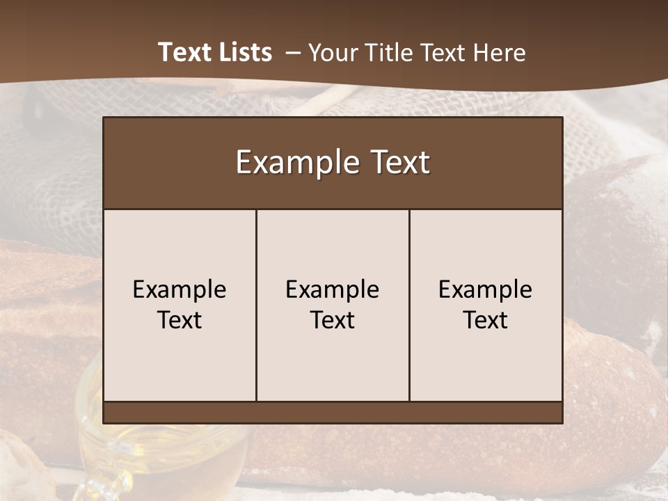 Flour Cereal Brown PowerPoint Template