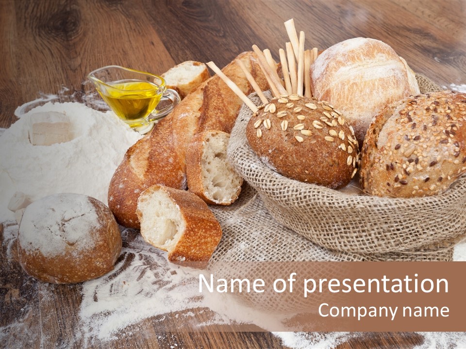 Baguette Background Products PowerPoint Template