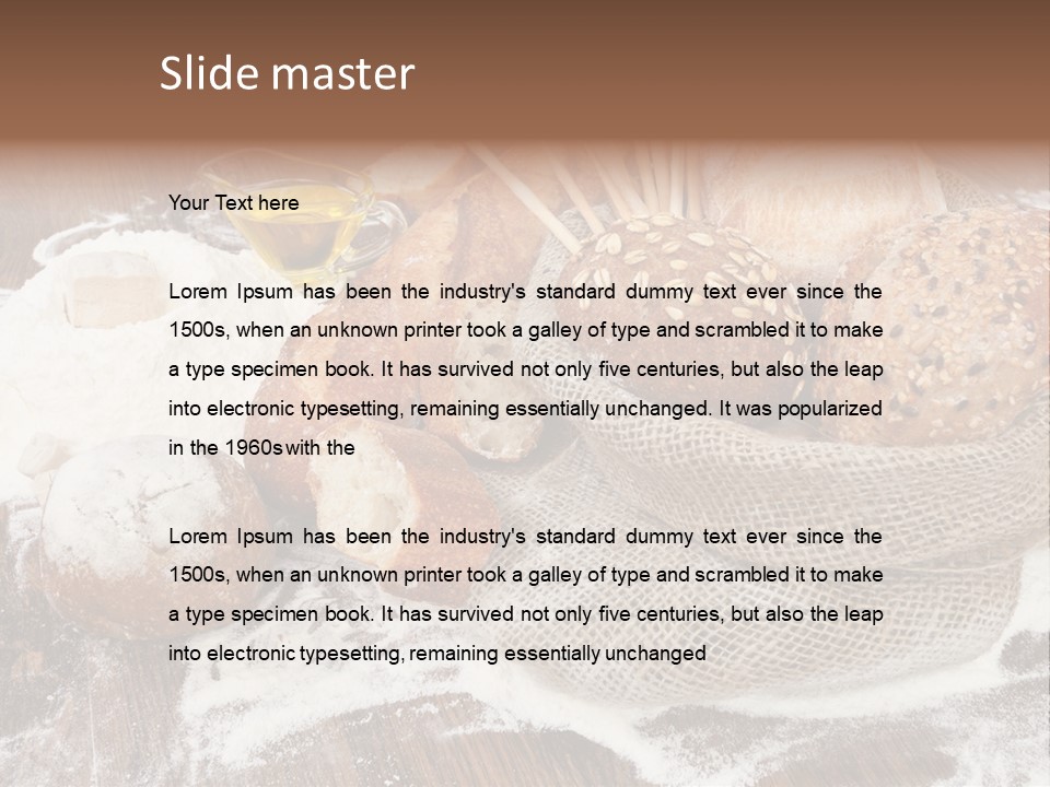 Baguette Background Products PowerPoint Template