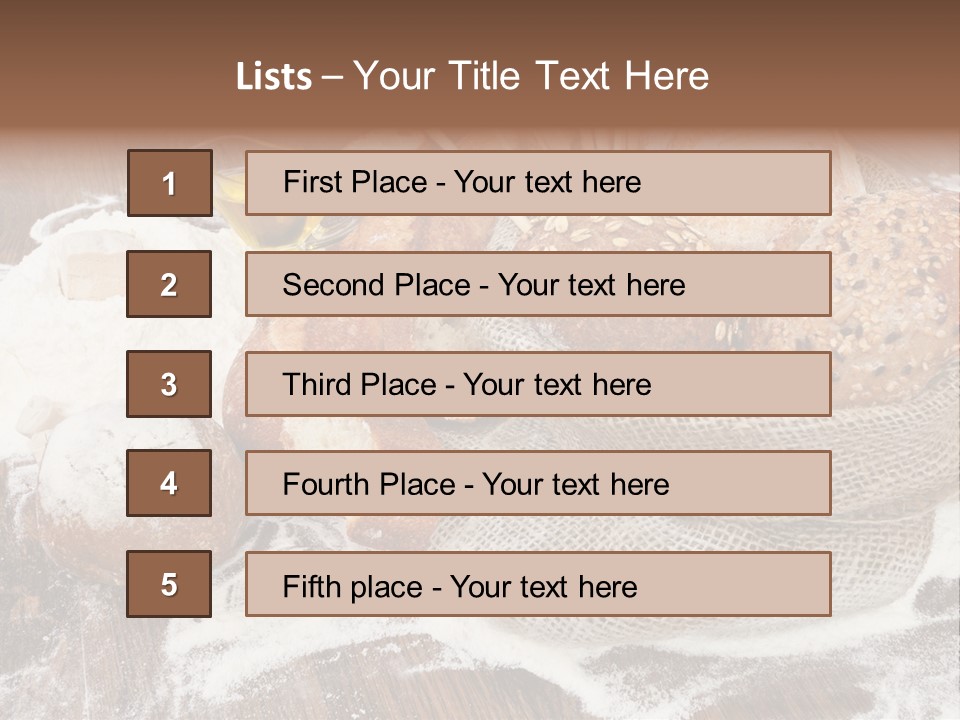 Baguette Background Products PowerPoint Template