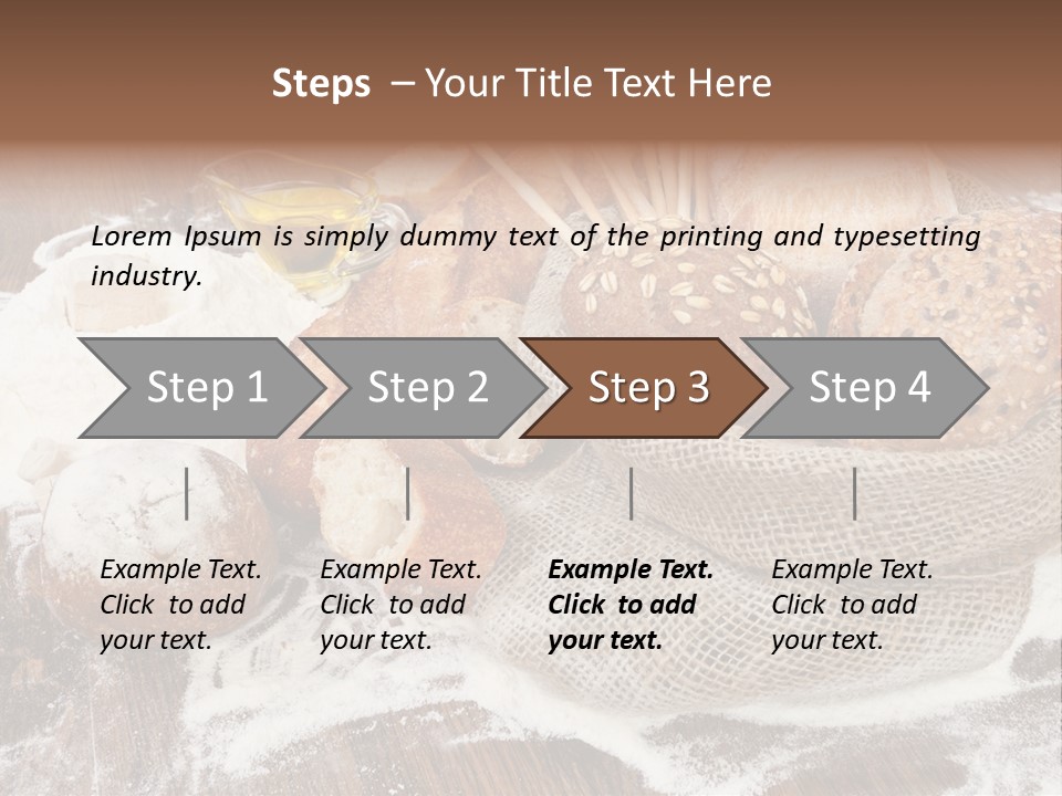 Baguette Background Products PowerPoint Template