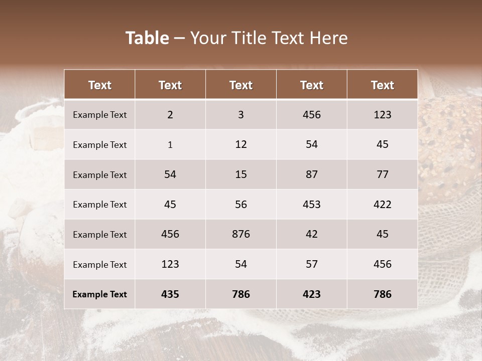 Baguette Background Products PowerPoint Template