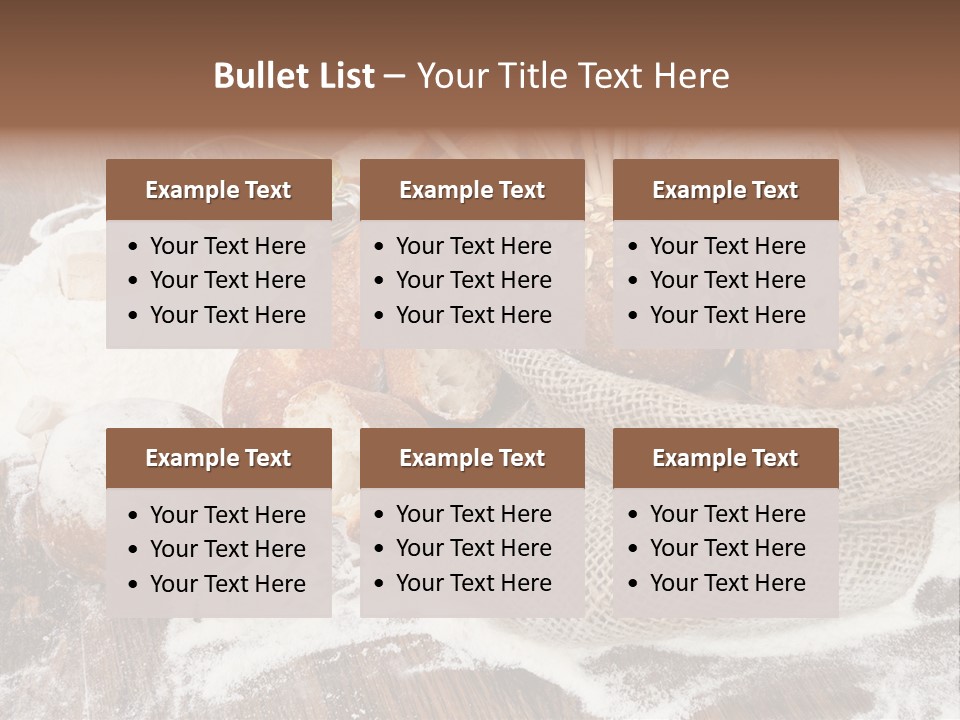 Baguette Background Products PowerPoint Template