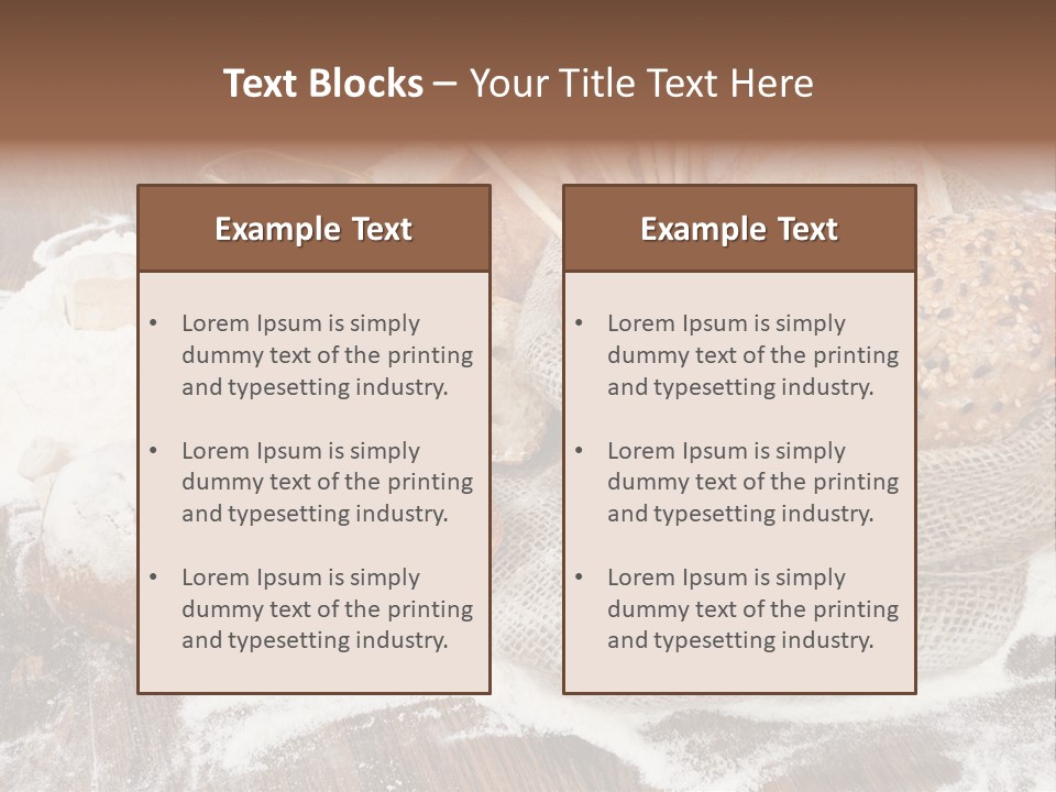 Baguette Background Products PowerPoint Template