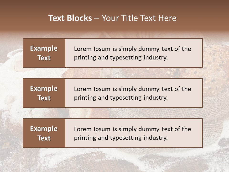 Baguette Background Products PowerPoint Template