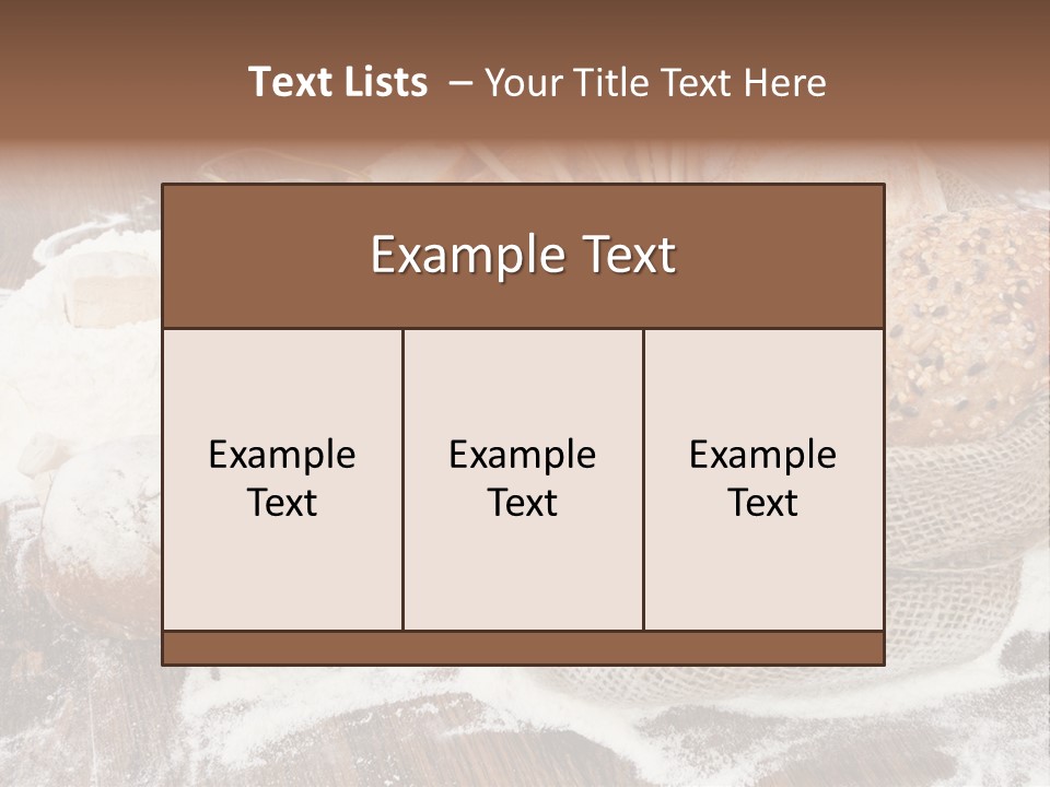 Baguette Background Products PowerPoint Template
