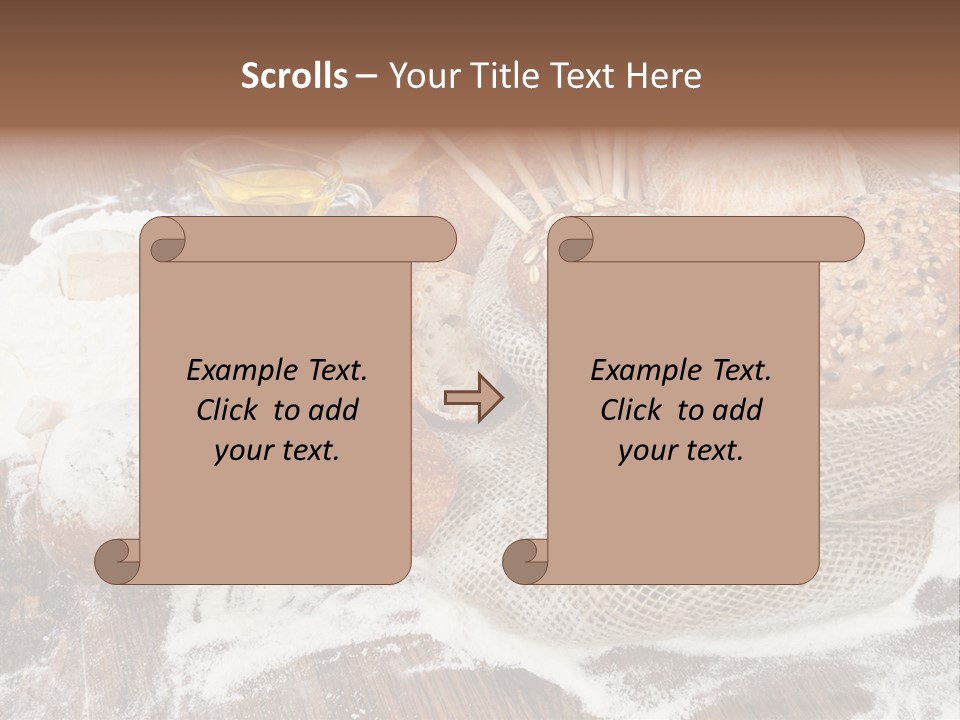 Baguette Background Products PowerPoint Template