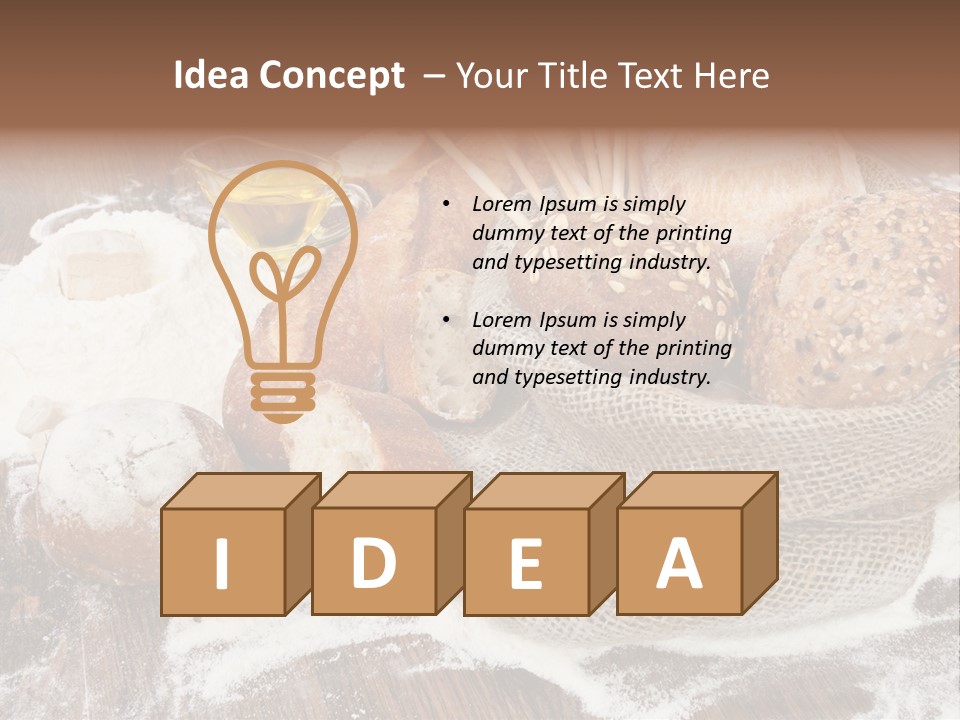 Baguette Background Products PowerPoint Template