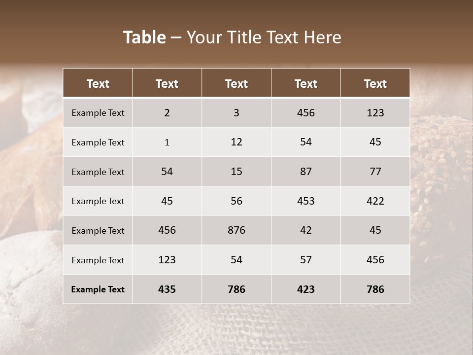 Variety Bakery Meal PowerPoint Template