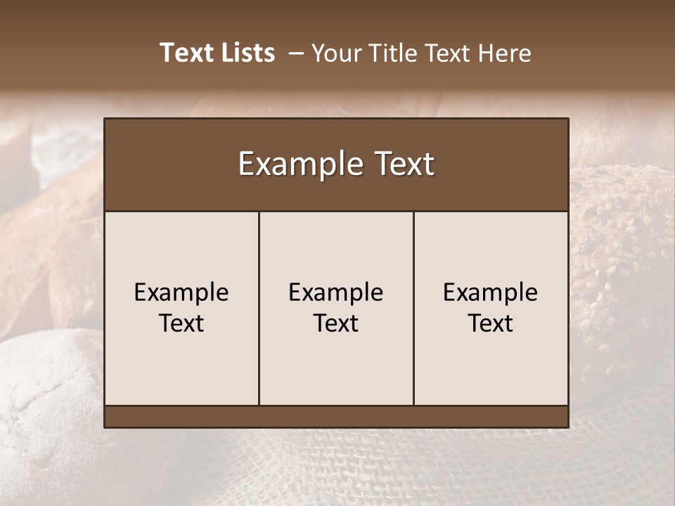 Variety Bakery Meal PowerPoint Template
