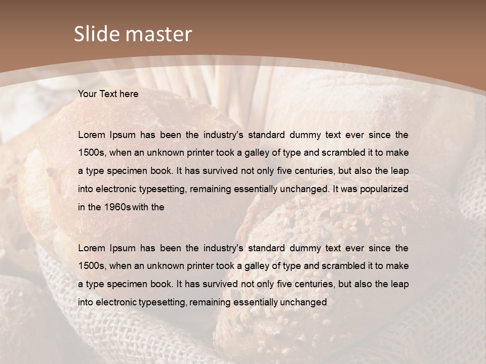 Assortment Warm Grain PowerPoint Template