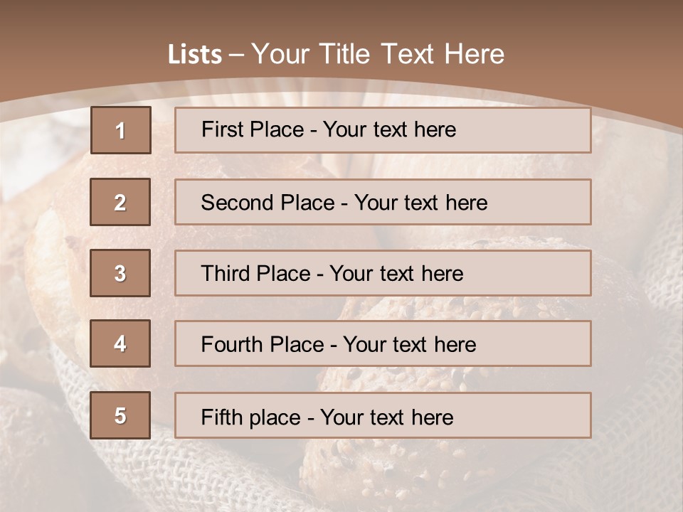 Assortment Warm Grain PowerPoint Template