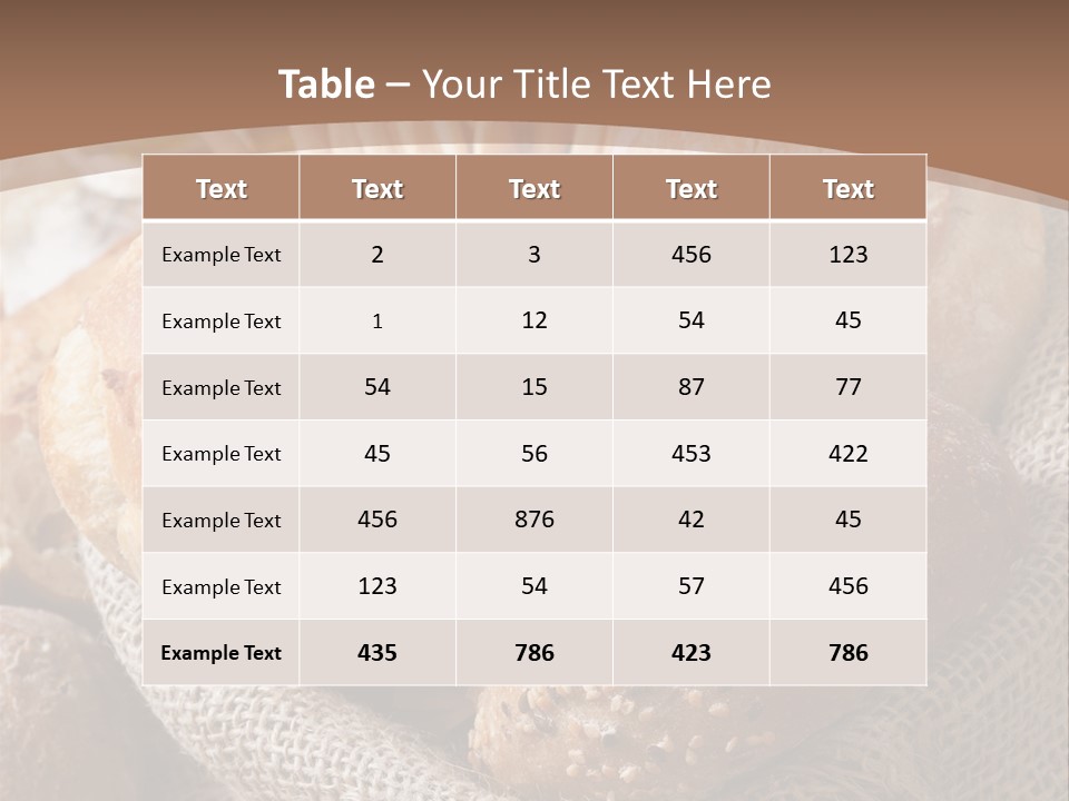 Assortment Warm Grain PowerPoint Template