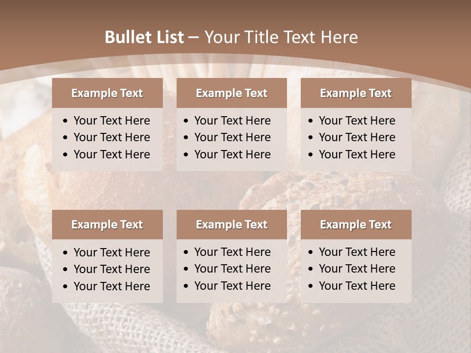 Assortment Warm Grain PowerPoint Template