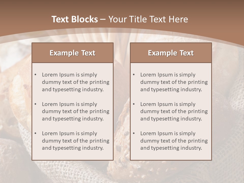 Assortment Warm Grain PowerPoint Template