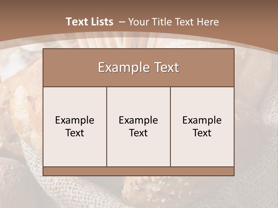Assortment Warm Grain PowerPoint Template