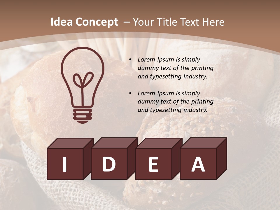 Assortment Warm Grain PowerPoint Template