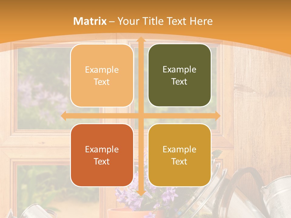 Can Gloves Window PowerPoint Template