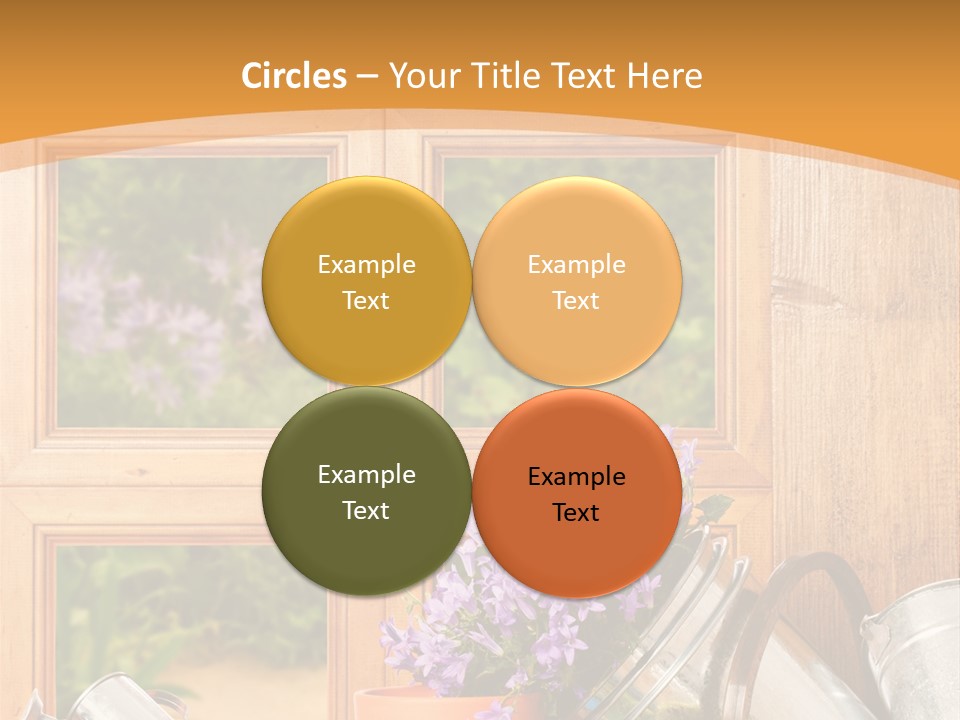 Can Gloves Window PowerPoint Template