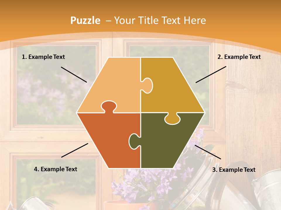 Can Gloves Window PowerPoint Template