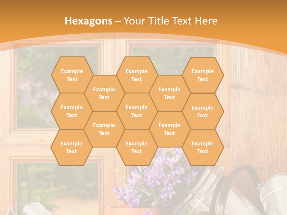 Can Gloves Window PowerPoint Template
